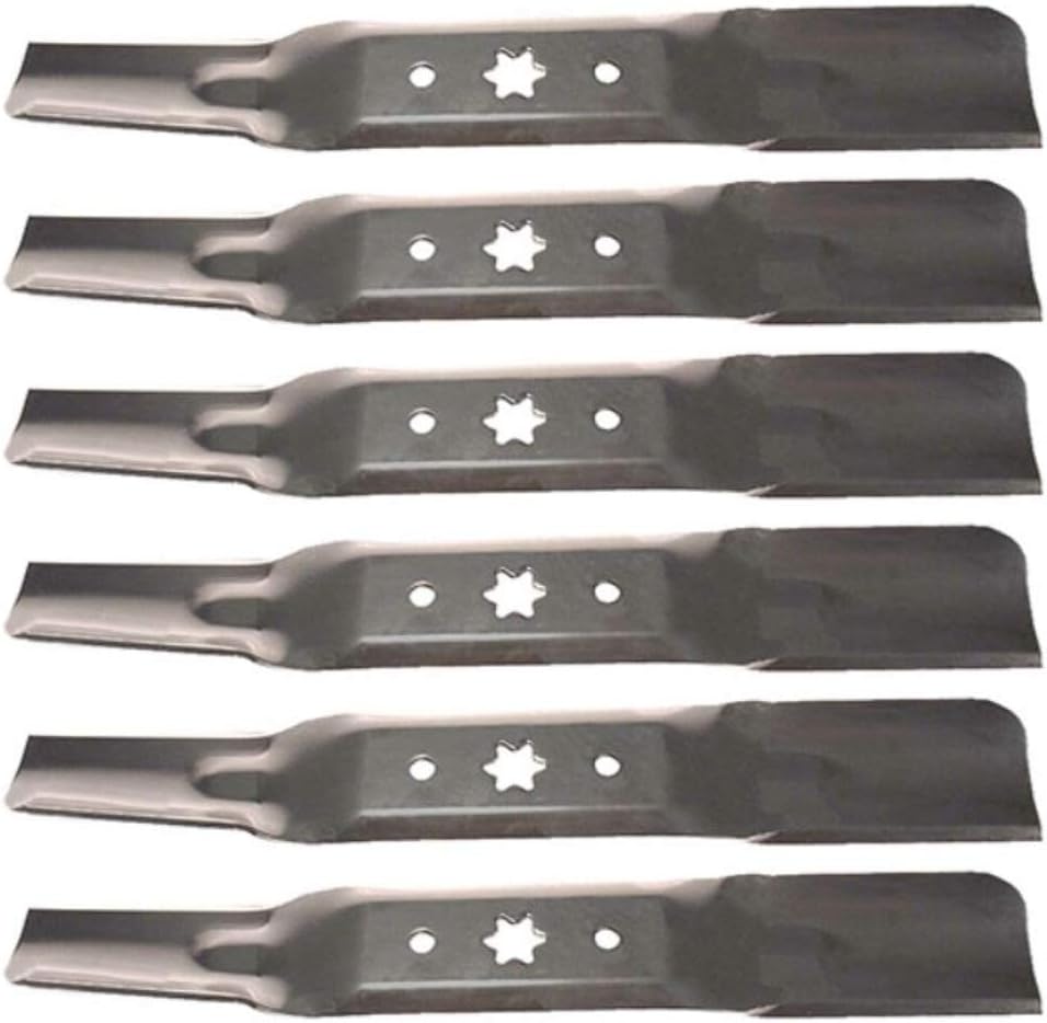 Set of 6 Sears Craftsman G8200 G8300 ZS6700 50" Replacement Lawn Mower Blades Fits Models 14A7A3ZQ099 247.204430 14A7A5ZQ099 247.270480 17ARCBDQ099 247.204100