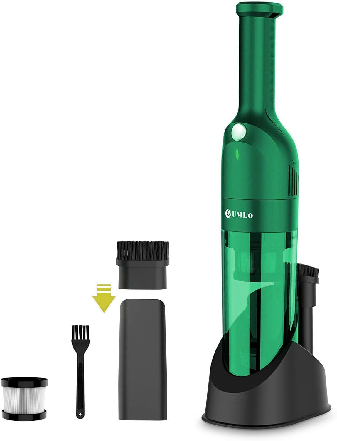 UMLo Handheld Vacuum, Car Vacuum Cordless Rechargeable with 30 Mins Runtime, Powerful Lightweight Hand Held Vacuum with 10000 Pa Strong Suction for Car Pet Hair Hardwood Floor Home Office, H6