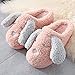 ypyrhh Chaussons confortables en mousse à mémoire de forme pour femme - Chaussons en peluche - Antidérapants - En coton - Rose - 40-41 - Semelle antidérapante en mousse à mémoire de forme