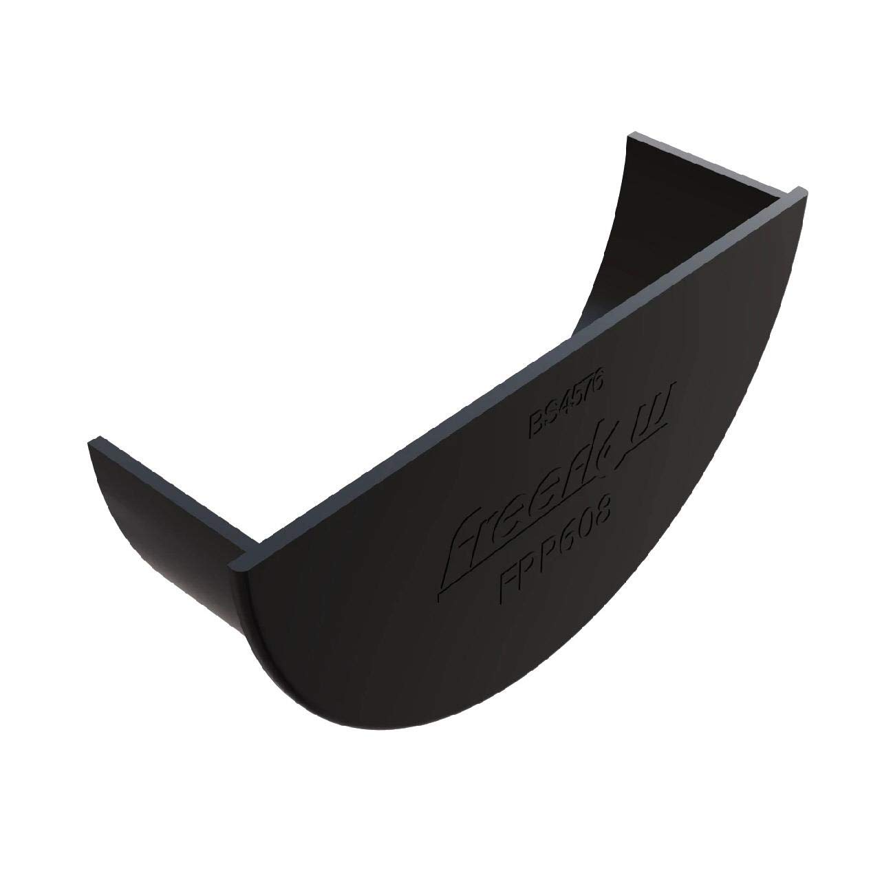 Freeflow Black Round Gutter Internal Stop End, 112Mm Rain Water Systems