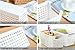 Honla Slim Plastic Storage Baskets Bins Organizer with Gray Handles,Set of 3,White