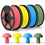 Matte PLA|1kg*4 Cherry Red, Pri|Yellow, Pri|Cyan, Olive Green