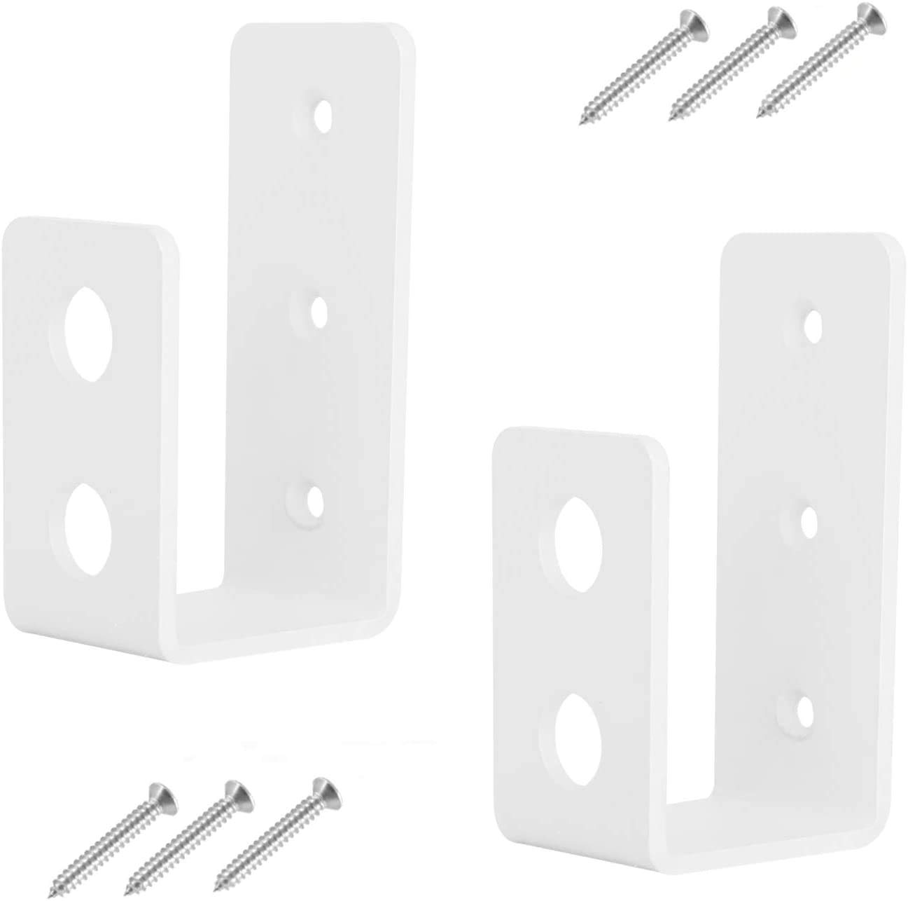 2 x 4 Tür-Barricade-Klammern, 2 Stück, robuste Stahlstange,