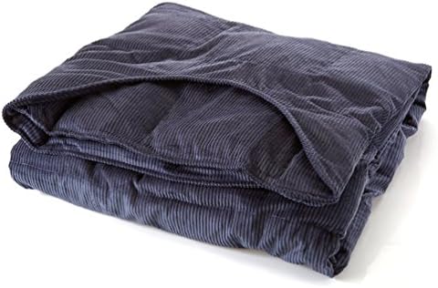 Sleep Tight Weighted Blanket Medium 12 Pound Navy 46-70 pounds 42" X 54"