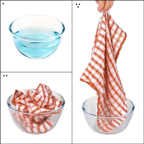 Paños de cocina lavables uxcell de algodón para secar platos sin dejar pelusas 5