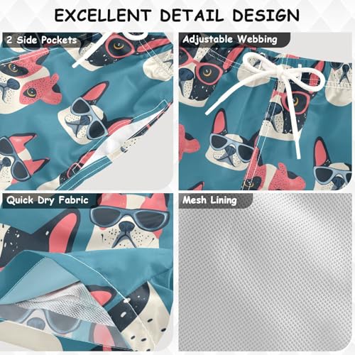 senya Dogs Hipster Boys Swim Trunks Toddler Shorts Swimwear Boardshorts3