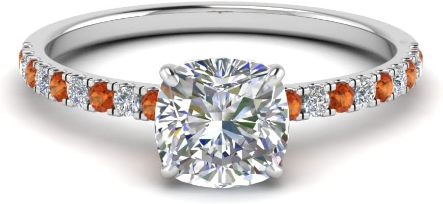 Choose Your Gemstone CUS Sizehion Shape 925 Sterling Silver Halo Engagement Rings Hidden Halo Petite Diamond CZ Handcraft Chakra Healing Ring Gifts for Ladies : US Size Size 4 to 13