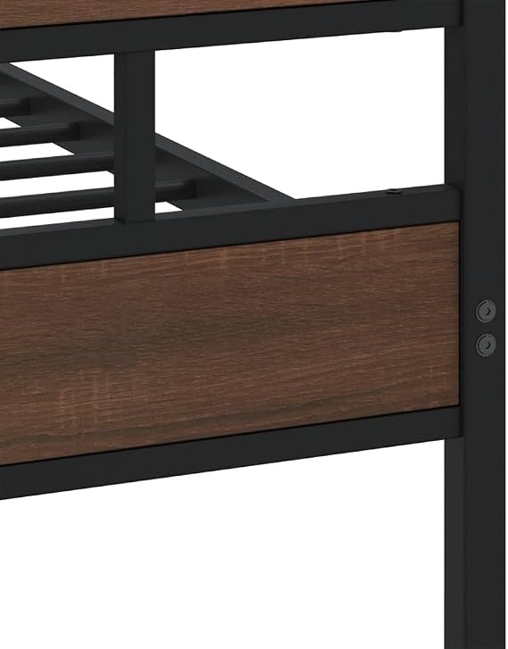 vidaXL Bed Frame without Mattress with Headboard and Footboard 140x190 cm