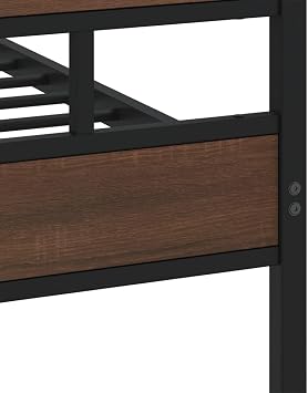 vidaXL Bed Frame without Mattress with Headboard and Footboard 140x190 cm