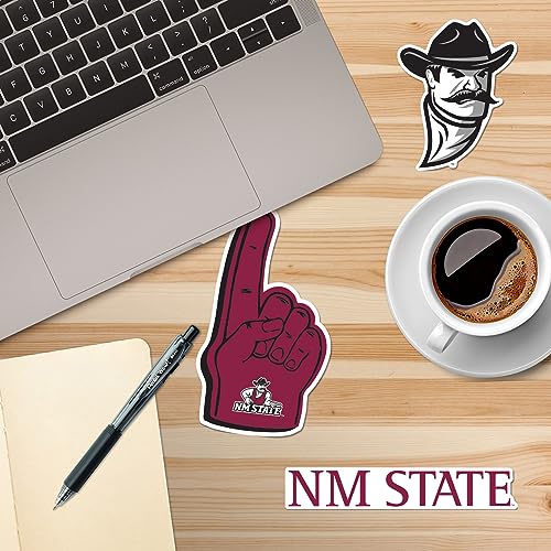 Image of New Mexico State University 9ct Vinyl Large Deluxe Stickers Variety Pack - Laptop, Water Bottle, Scrapbooking, Tablet, Skateboard, Indoor /Outdoor - Set of 9