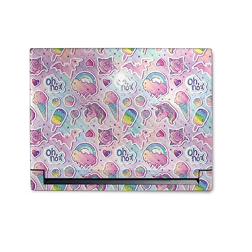 Image of MightySkins Carbon Fiber Skin Compatible with Alienware M18 R1 (2023) Full Wrap Kit - Unicorn Popsicle | Protective, Durable Textured Carbon Fiber Finish | Easy to Apply | Made in The USA