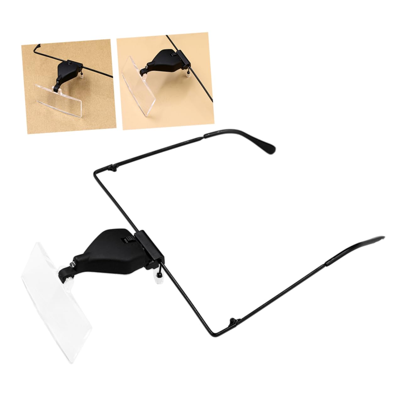 HOODANCOS Hands LED Light Magnifier Glasses Magnification for Crafting and More for Low Light Conditions and Eye Comfort