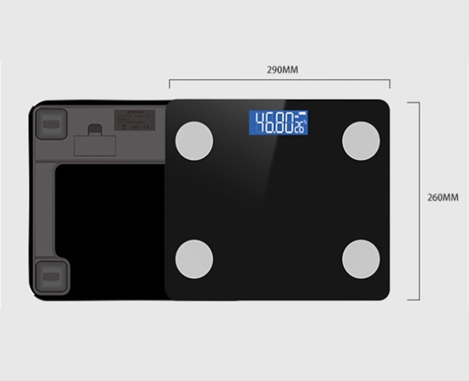 BáScula De BañO Básculas Peso Corporal Báscula De Baño Pantalla LCD Hogar Uso En Interiores