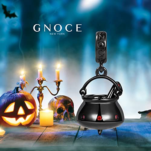 GNOCE Witch Cauldron Pendant Charm,S925 Sterling Silver with Ruby Gemstones Dangle Charms Bead For Bracelets/Necklace Jewelry Gift For Women Girls Wife Daughter2