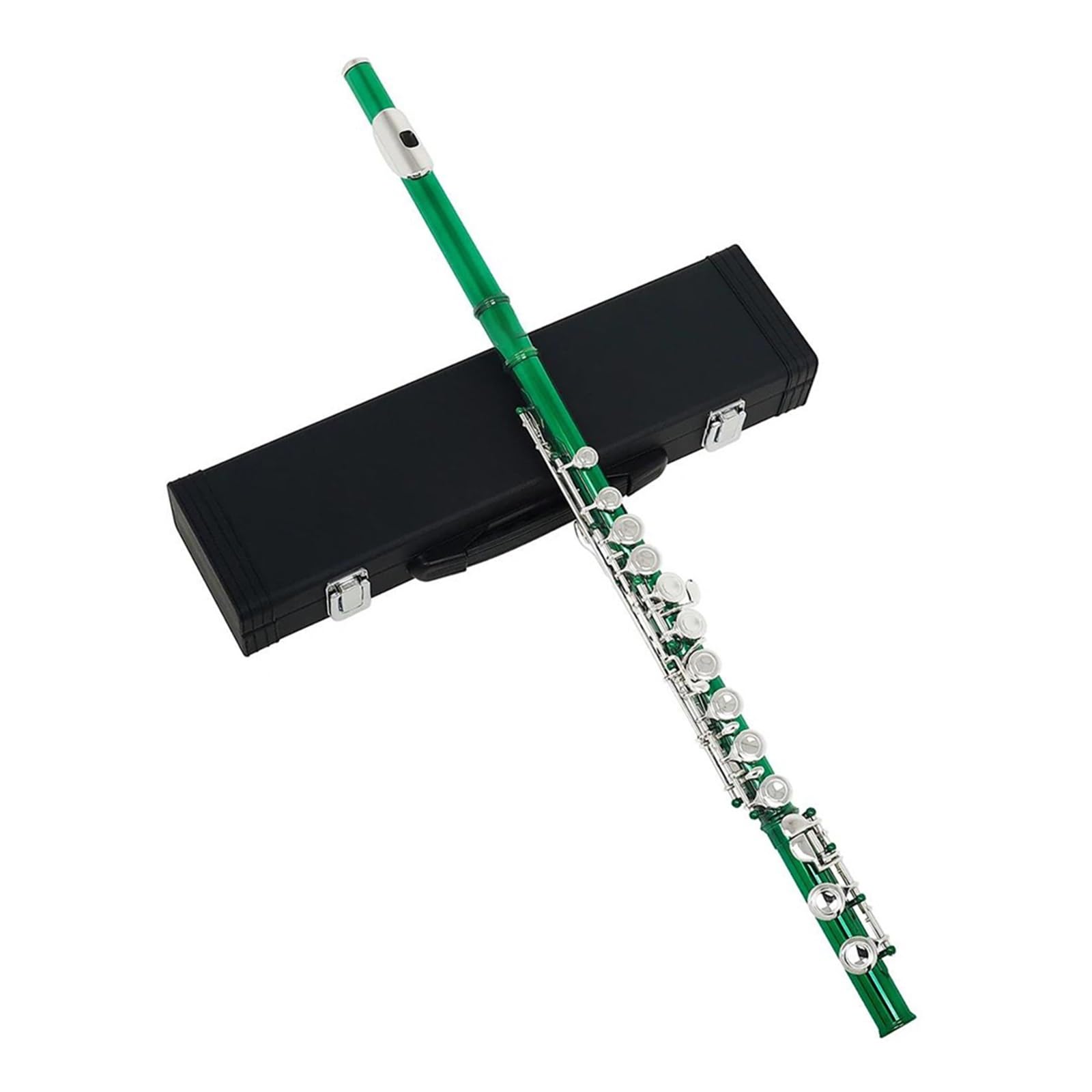 flet prosty Flet 16-otworowy Instrument z pudełkiem Śruba Narzędzie Otwór Klucz Biały miedziany flet Początkujący Instrument dęty drewniany