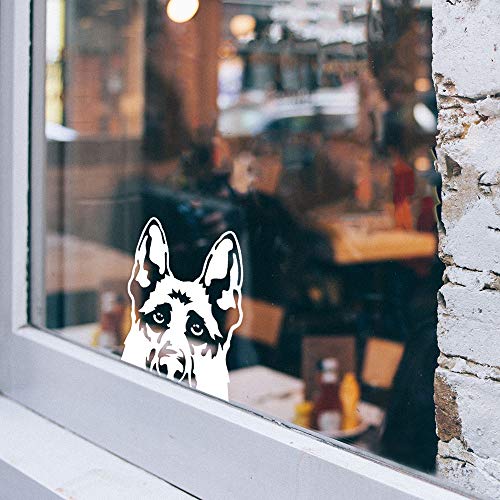 Image of WIRESTER 6 inch Clear Vinyl Decal Sticker Decoration for Car Window (Or Any Flat Surface) - German Shepherd Dog