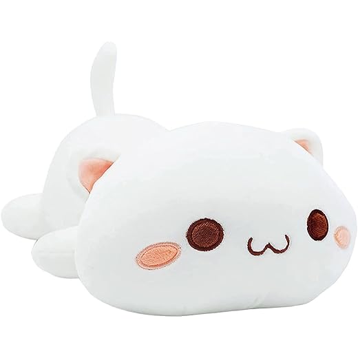 shownicer Plüschtier Flauschiges Stofftier Kawaii Katze 50cm, Kuscheltier Ausgestopftes Tier Plüschkissen Spielzeug Geschenk gefüllt für Kinder Mädchen Jungen, Schmusetier für Kuscheltierliebhaber