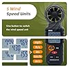 Tolesum Anemómetro Portátil Digital digital 3 in 1, anemómetro de mano con medición de la velocidad del viento, temperatura Windchill Wind Speed Meter Gauge para surfe/dron/HAVC/vela #2