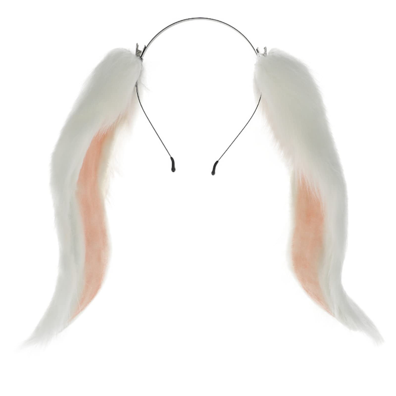 YUOIUX Headdress Bunny-Ear Headband Sweet Accessories Cosplay Ears Fursuit Masquerade Halloween Cosplay Party