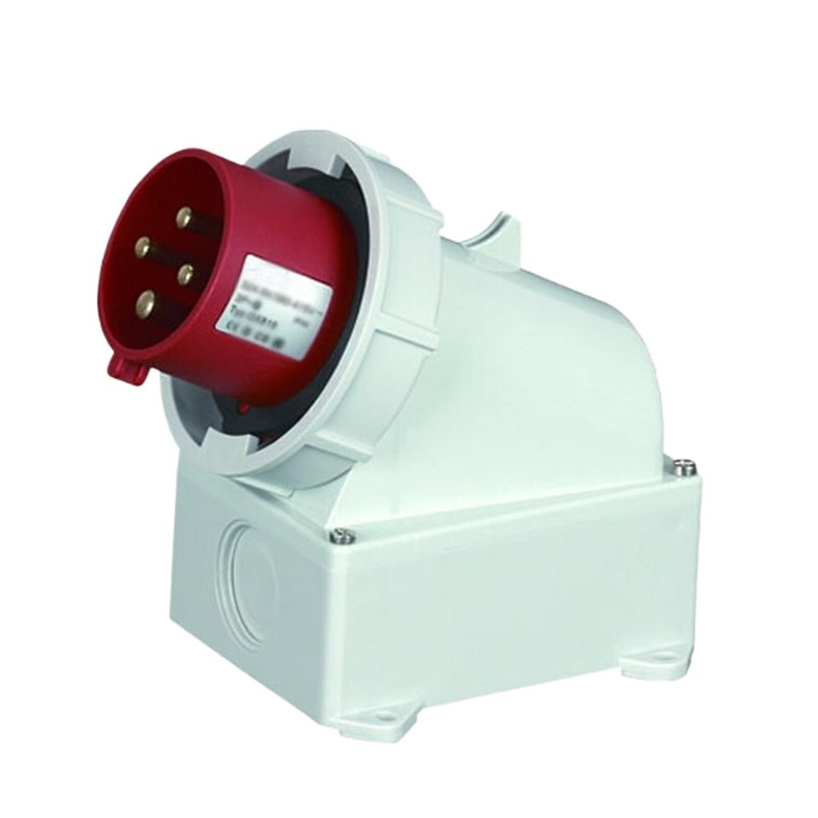 Enchufe industrial SP-357-63A estanco IP67 expuesto con toma aérea para cable