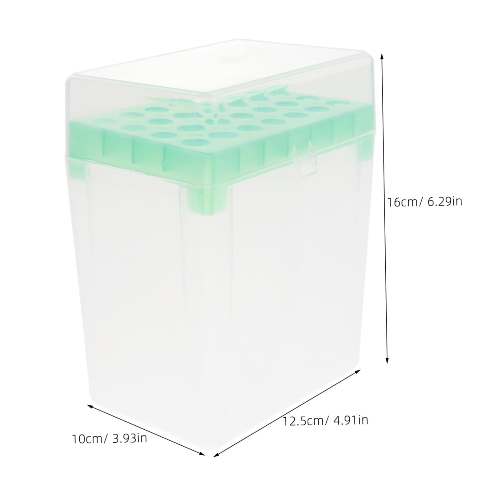 FUNOMOCYA Box Box Test Tube Container Test Tube Rack Holder Microcentrifuge Tube Rack Test Tube Case Testing Tube Stand Test Tube Storage Holder Lab Tube Stand White Plastic