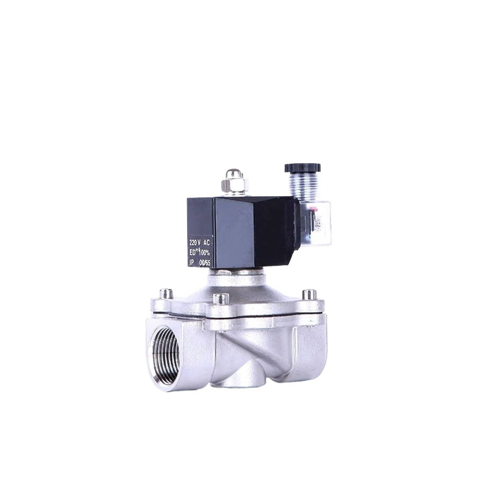 Électrovanne 1/2" en acier inoxydable robuste et durable 12V pour installations fiables