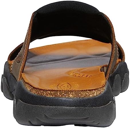 KEEN Men's Daytona 2 Comfortable Slip On Casual Slide Sandals, Bison/Black, 10 | Image 4