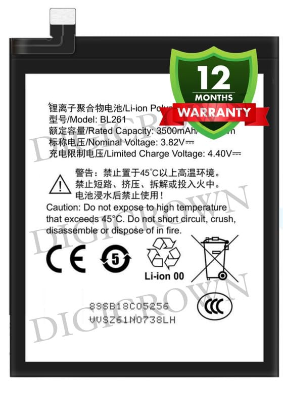 Image of Original BL261 Battery Compatible for Lenovo Vibe K5 Note (2016) (A7020a48, K52e78, A7020a40) | Lenovo Vibe K5 Note Pro - (3500mAh) - 1 Year Warranty (Not Compatible for Lenovo K5 Note (2018)