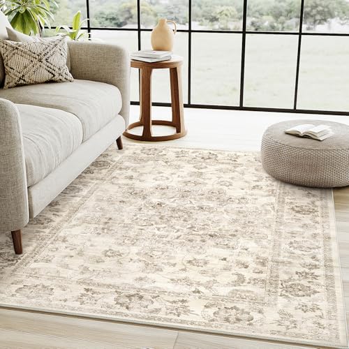 Vintage Beige Waschbarer Teppich Wohnzimmer 120x170cm Retro Rugs for Living Room Weich rutschfest Groß Tepich Kurzflor Schlafzimmer Carpet Living Room Bedroom Esszimmer Teppiche Büro Vintage Beige Waschbarer Teppich Wohnzimmer 120x170cm Retro Rugs for Living Room Weich rutschfest Groß Tepich Kurzflor Schlafzimmer Carpet Living Room Bedroom Esszimmer Teppiche Büro