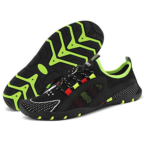Image of MAYZERO Water Shoes Men Women Swim Surf Shoes Beach Pool Shoes Wide Toe Hiking Aqua Shoes Winter House Slippers