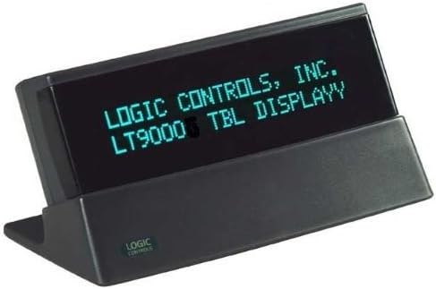 Bematech LTX9000-GY Table Top Display, 2 x 20 Characters, RS232, 9-Pin Serial, Configurable Command Set, 9.5 mm Size, Gray