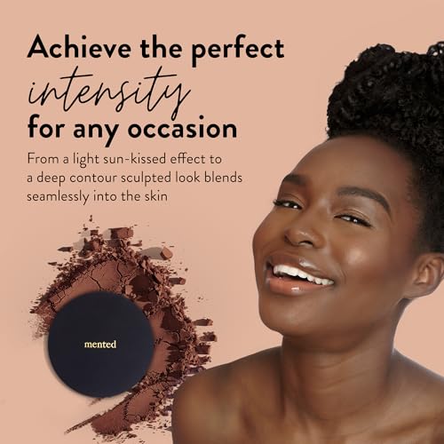 Mented SUNKISSED BRONZER Cosmetics Made In Italy, Cruelty Free Makeup, Vegan, Paraben Free, Shimmer Bronzer, Highlighter Bronzing Powder Palette For Face With Vitamin E + A thumb #4