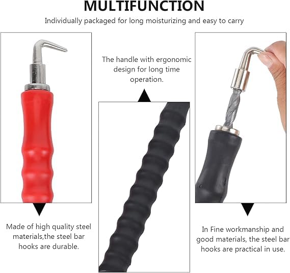 ADAWAT Automatic Rebar Tie Wire Twister - 3 Pcs Rebar Tie Tool Wire Twister Pull Tie Wire Twister Concrete Metal Wire Twisting Fence Tool 3