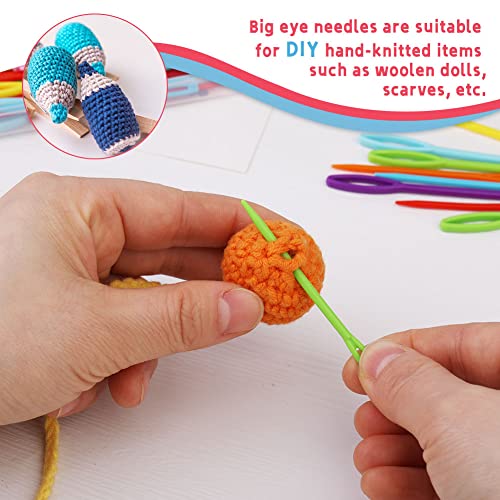 50Pcs Plastic Sewing Needles, Large Eye Plastic Yarn Needles For Kids, 7Cm/9Cm Plastic Needles For Yarn And Craft Plastic Embroidery Needle For Diy Sewing Handmade Crafts #TOP5