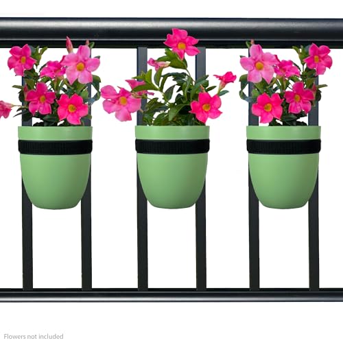 Balcony Buddies Railing Planter for Outdoor Plants (6-inch, 3-Pack) |