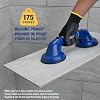 QEP 75013 ProMAXGrip Double Suction Cup for Large format Tile - Blue 175 lb. Lifting Capacity
