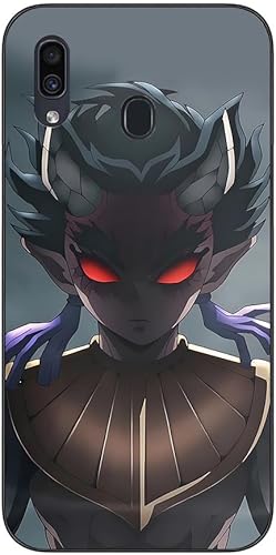 Miniatura 8 de Black Soft TPU Rubber Protective Anti-Slip Shockproof Fashion Case Cover Compatible with Samsung Galaxy A30 A20 Hashibira Inosuke Anime Japan Anime04