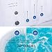 CO-Z Jacuzzi SPA Hinchable Portátil para 4 Personas 1,8 x 1,8 m...