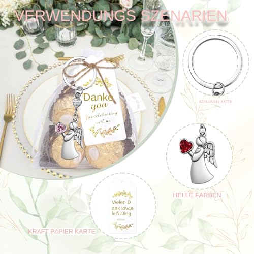 Ensemble de pendentifs ange brillant, idée cadeau décoration sac - 4