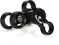 Vista 5 de Seafrogs Abrazadera de aleación de aluminio Articulación de rótula Brazo de dos secciones Soporte de buceo Accesorio esencial Combinación de luz