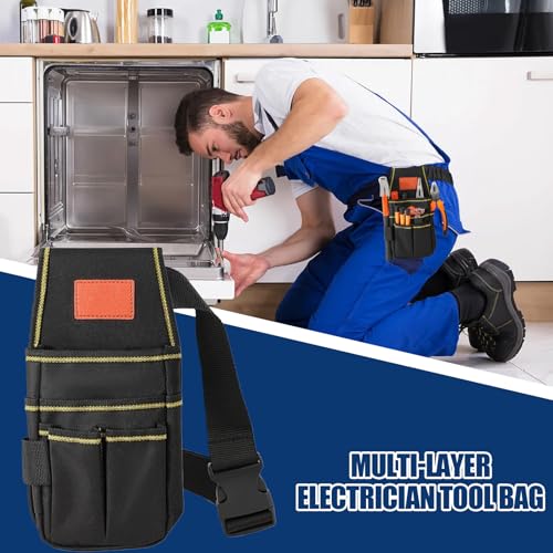 Sac à outils d'électricien avec ceinture réglable pour la maintenance