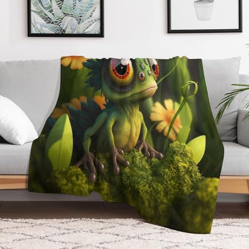 Couverture grenouille imprimée en flannel : une idée de cadeau douce - 3