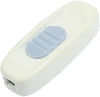 Aexit White GW310 Control electrical Bedroom In Line Cord Switch AC 250V 3A