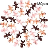 Größe: Diese Plastikbabys sind 1 Zoll (2,54 cm) hoch und 0,67 Zoll (1,7 cm) breit, die übliche Größe für den täglichen Gebrauch