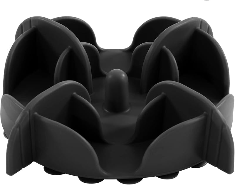 Comedouro Lento para Cães com Inserto de Silicone Ajustável Jaoul Small Preto
