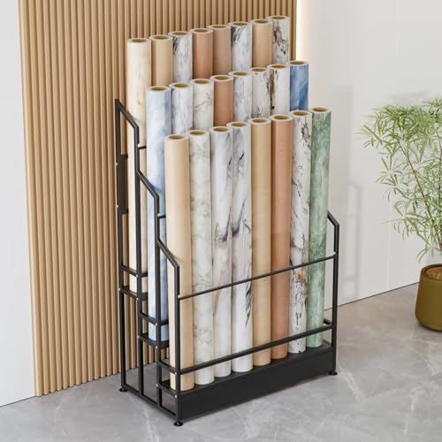 Support de rangement textile pour atelier créatif et rouleau de vinyle