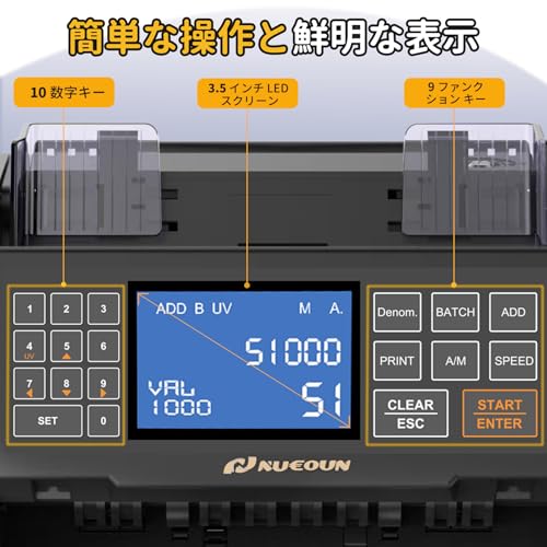 NUCOUN NC-3 紙幣カウンター の商品画像 3