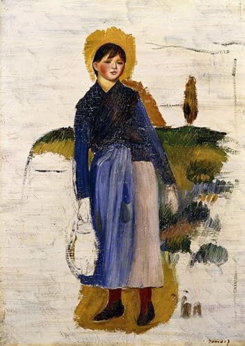Cuadro en lienzo de Renoir para decorar un dormitorio elegante con arte clásico de 60x90cm