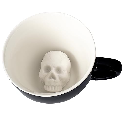 Hidden skull surprise mug
