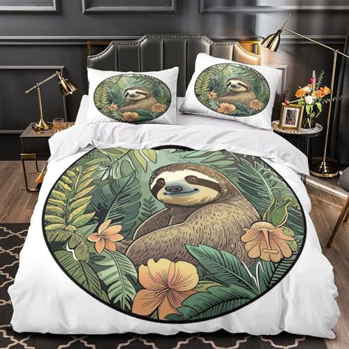 Parure de lit microfibre hypoallergique ultra douce effet 3D jungle - 2